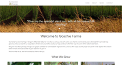 Desktop Screenshot of goschiefarms.com